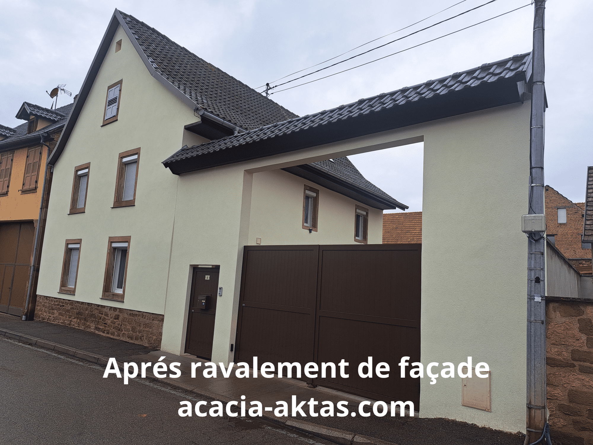 Façade rénovée Entzheim