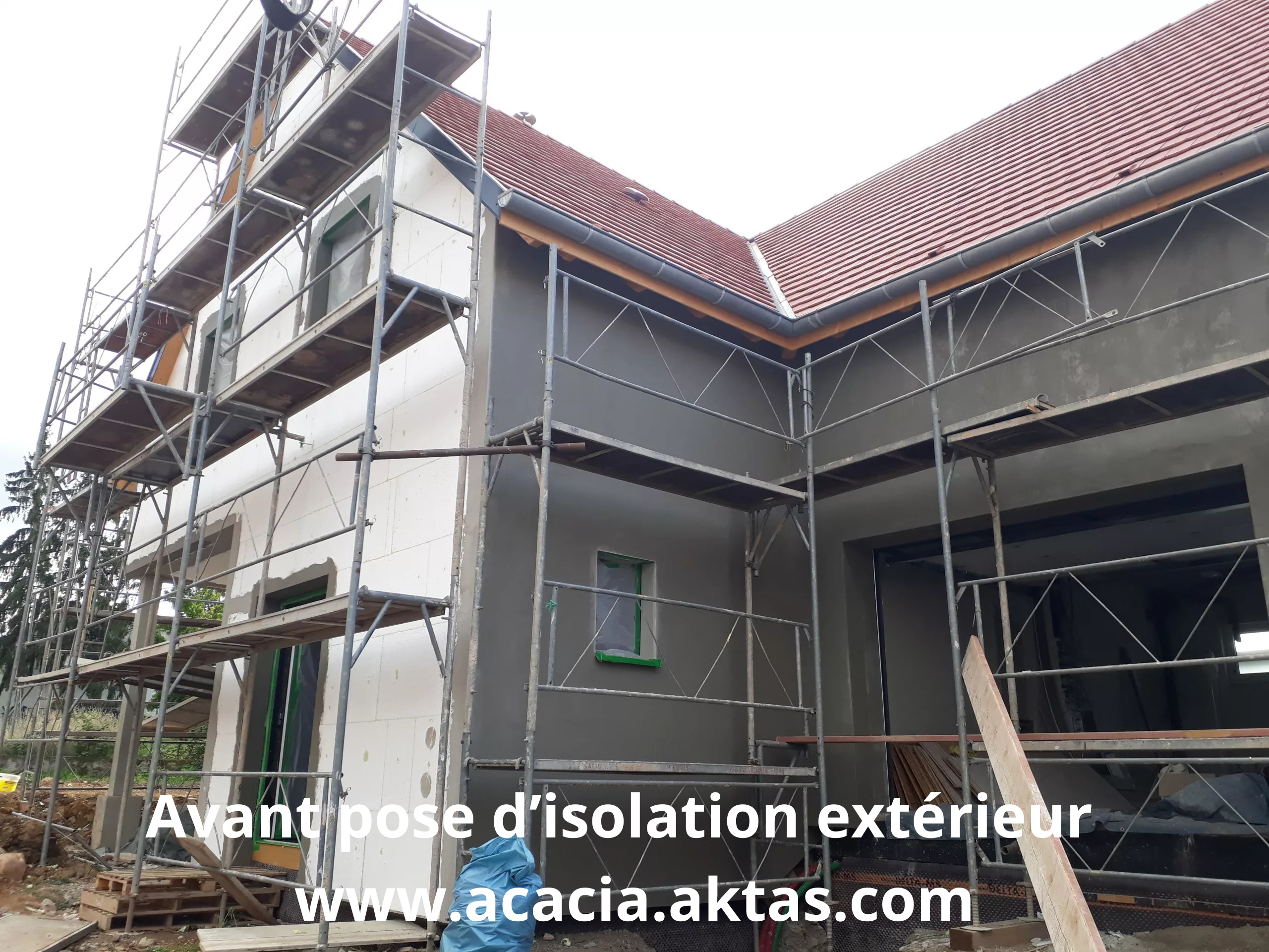 Chantier ITE en cours Hattmatt