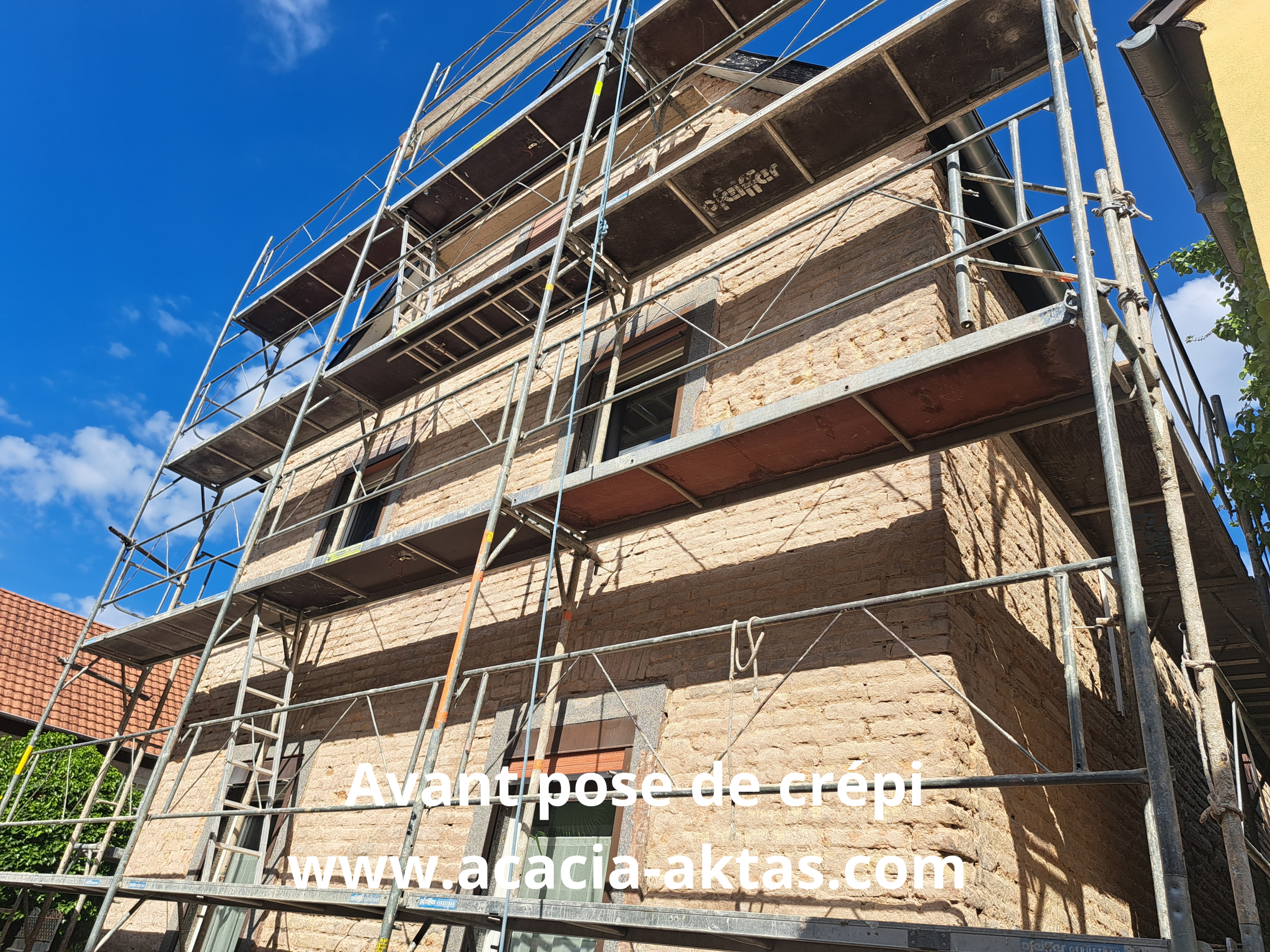 Chantier enduit Ried