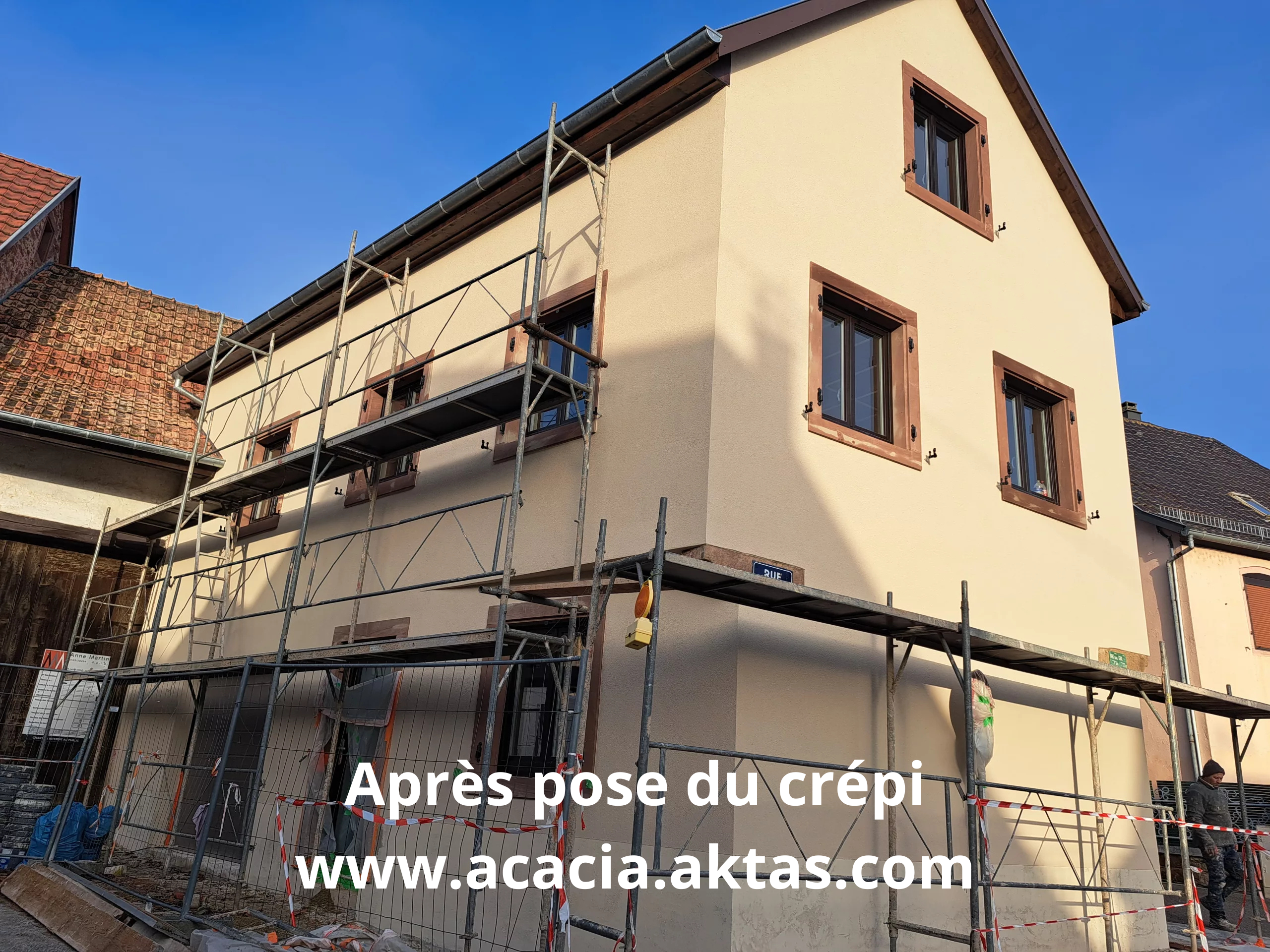 Finition mur Erstein