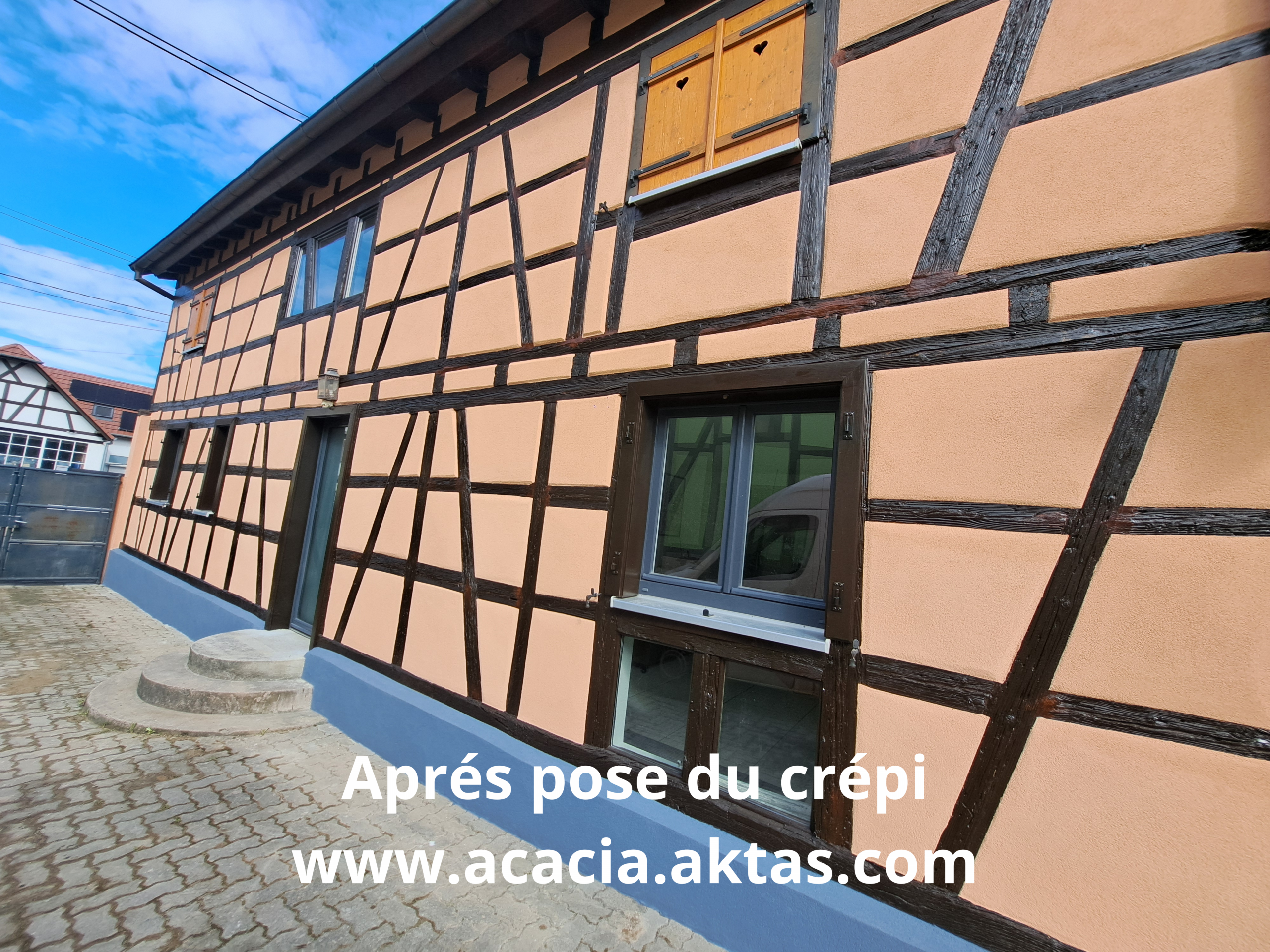 Après crépi Berstett