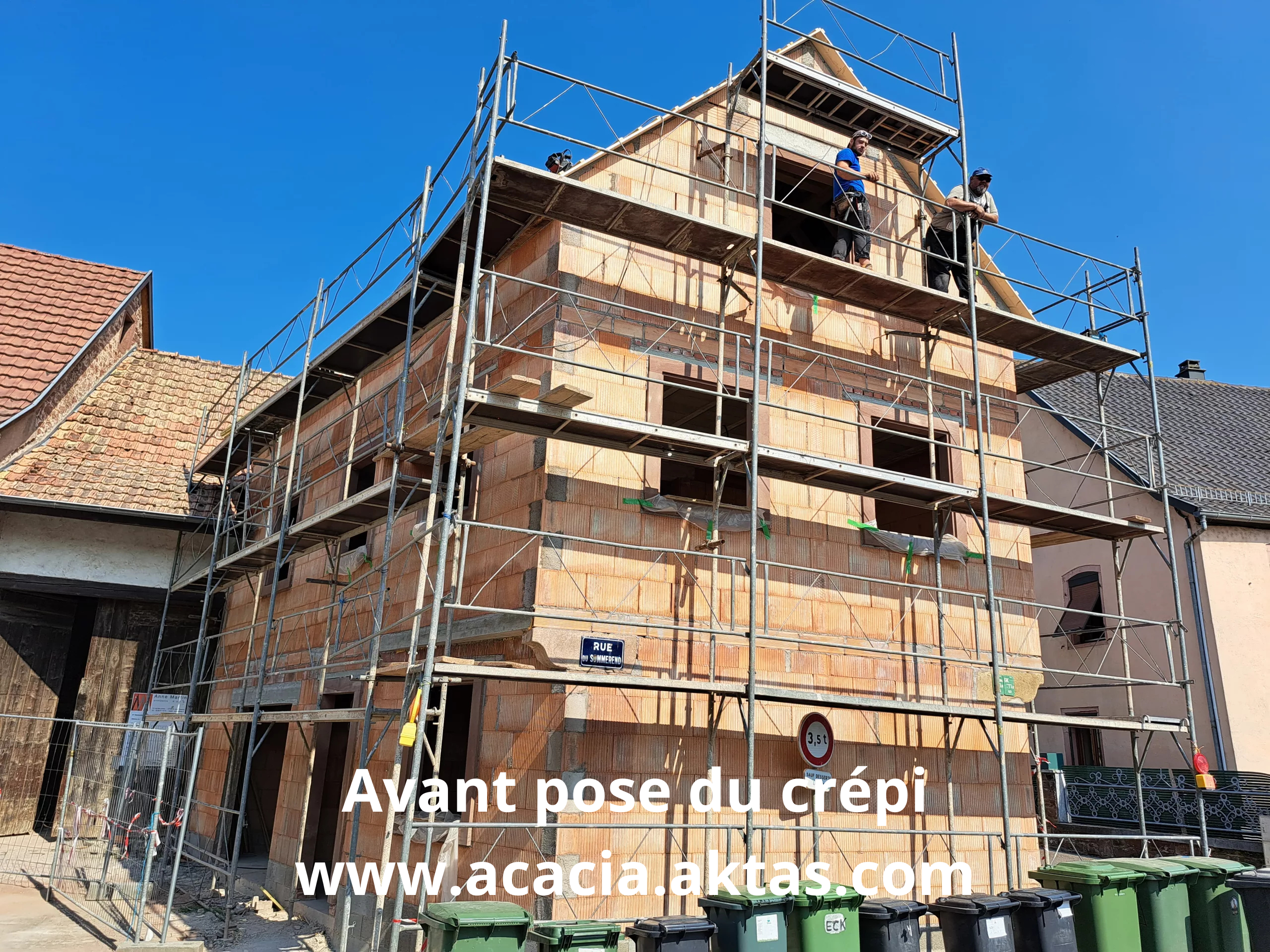 Préparation mur Erstein