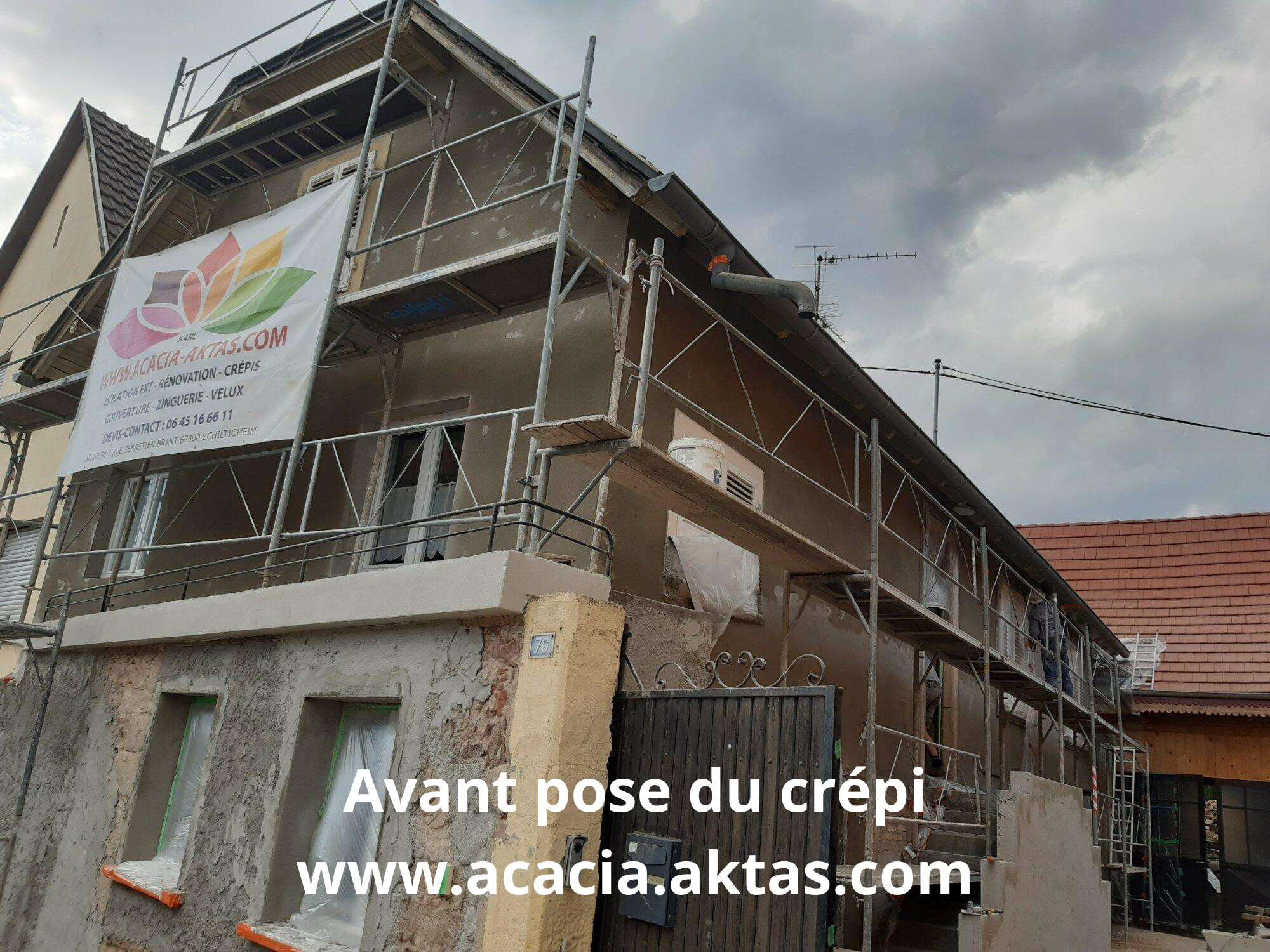 Chantier enduit Zehnacker