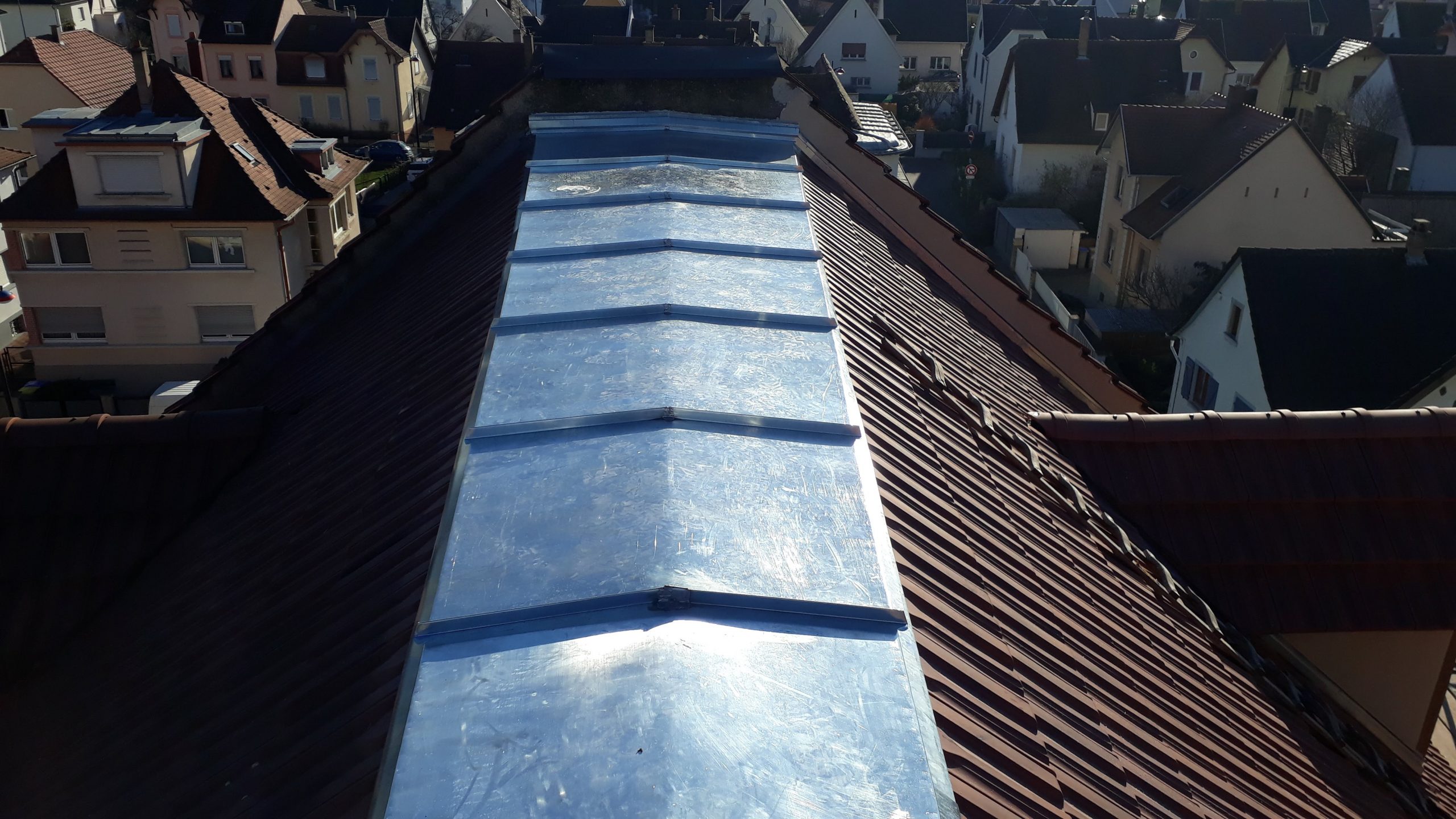 Travaux de zinguerie neuve zinc