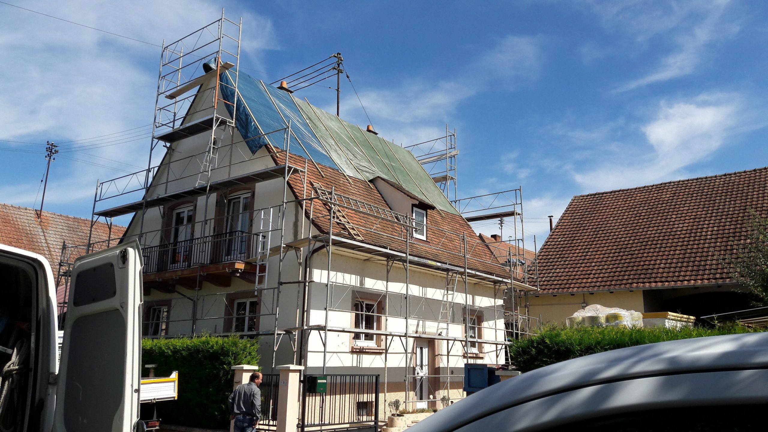Toiture avant rénovation Strasbourg