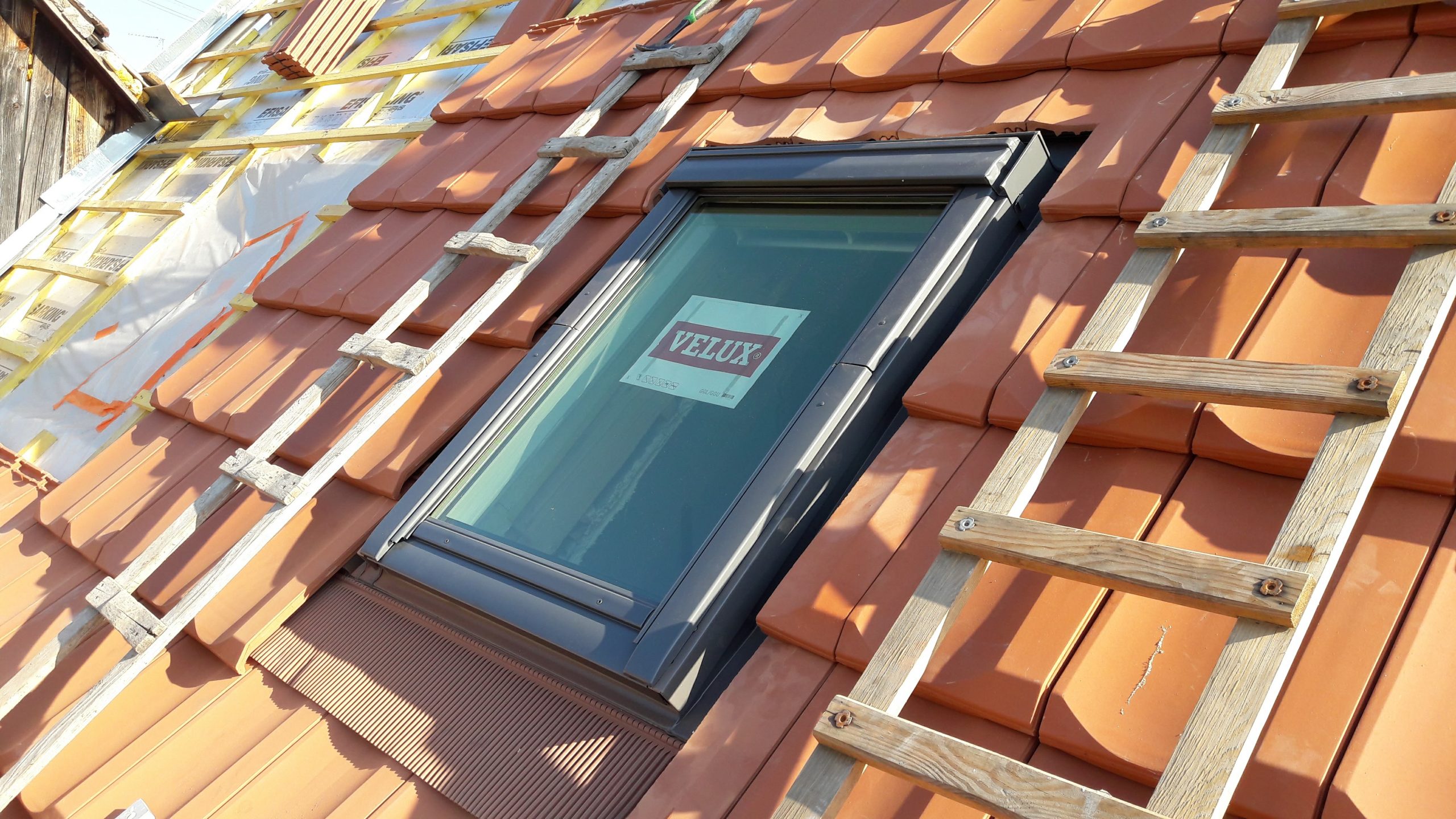 Pose de Velux artisan couvreur