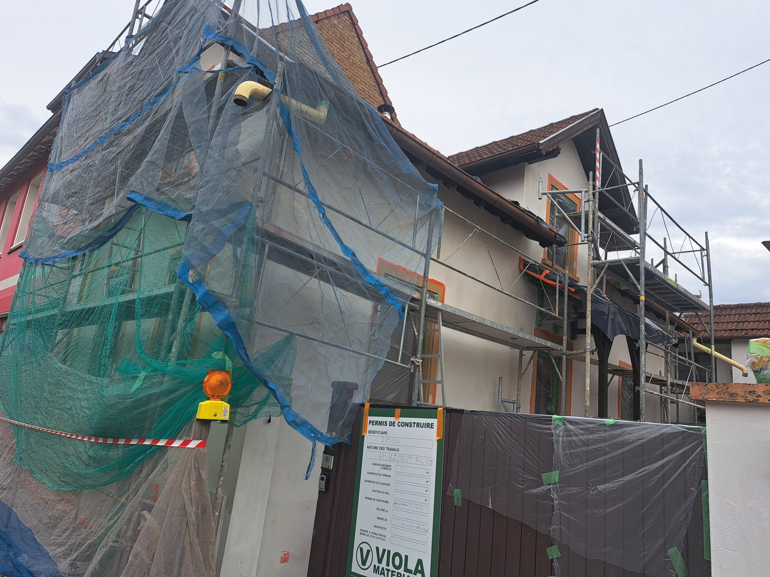 Chantier échafaudage Oberschaeffolsheim