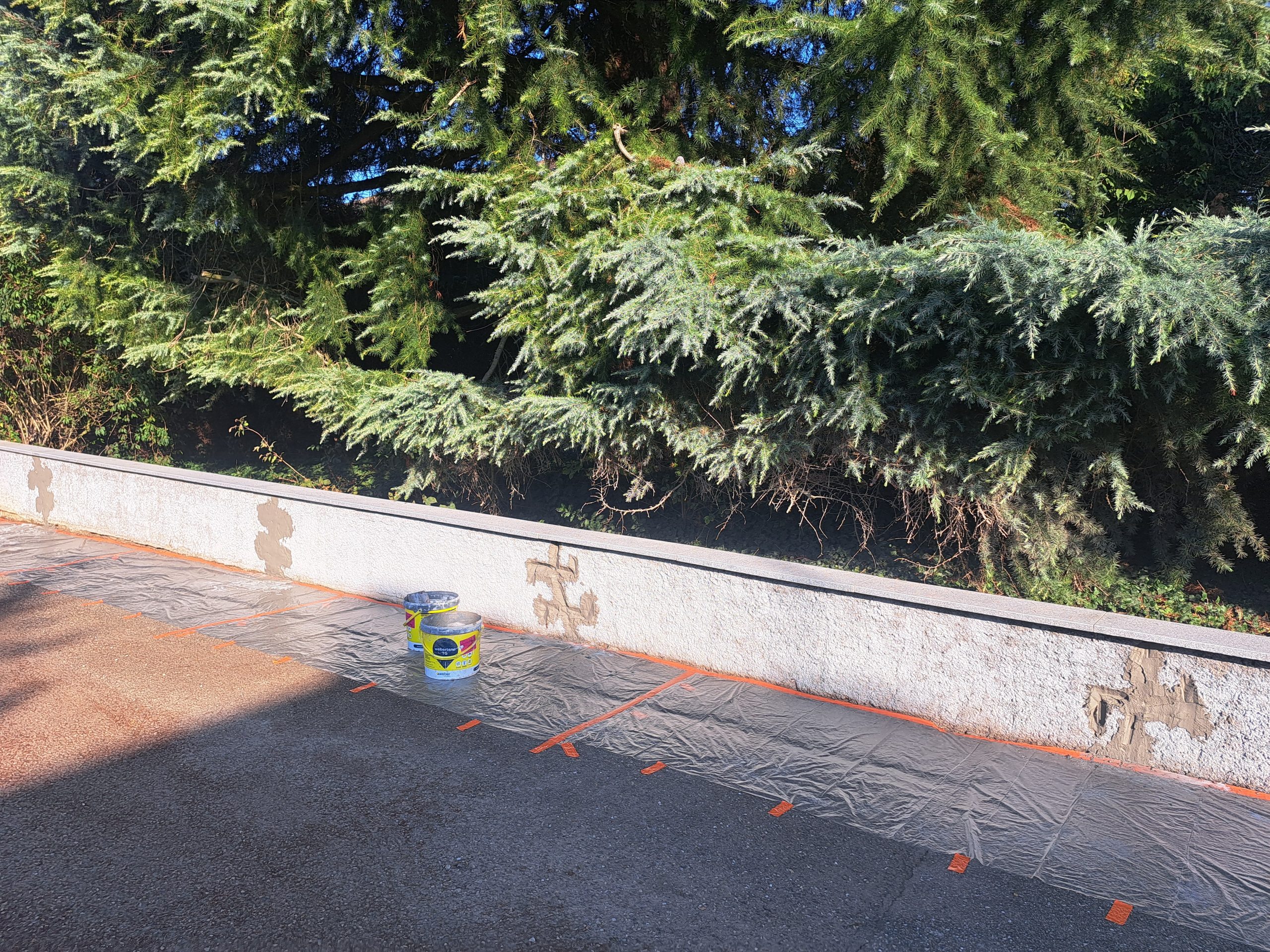 Scellement au mortier des fissures de façade à Mommenheim